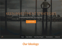 Tablet Screenshot of investwithkeen.com